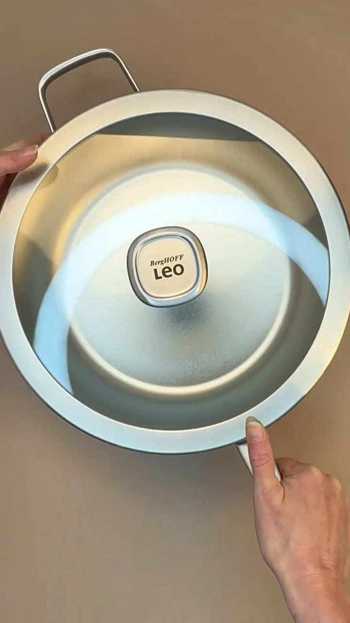 LEO Wok avec Couvercle Graphite - Ø 28cm