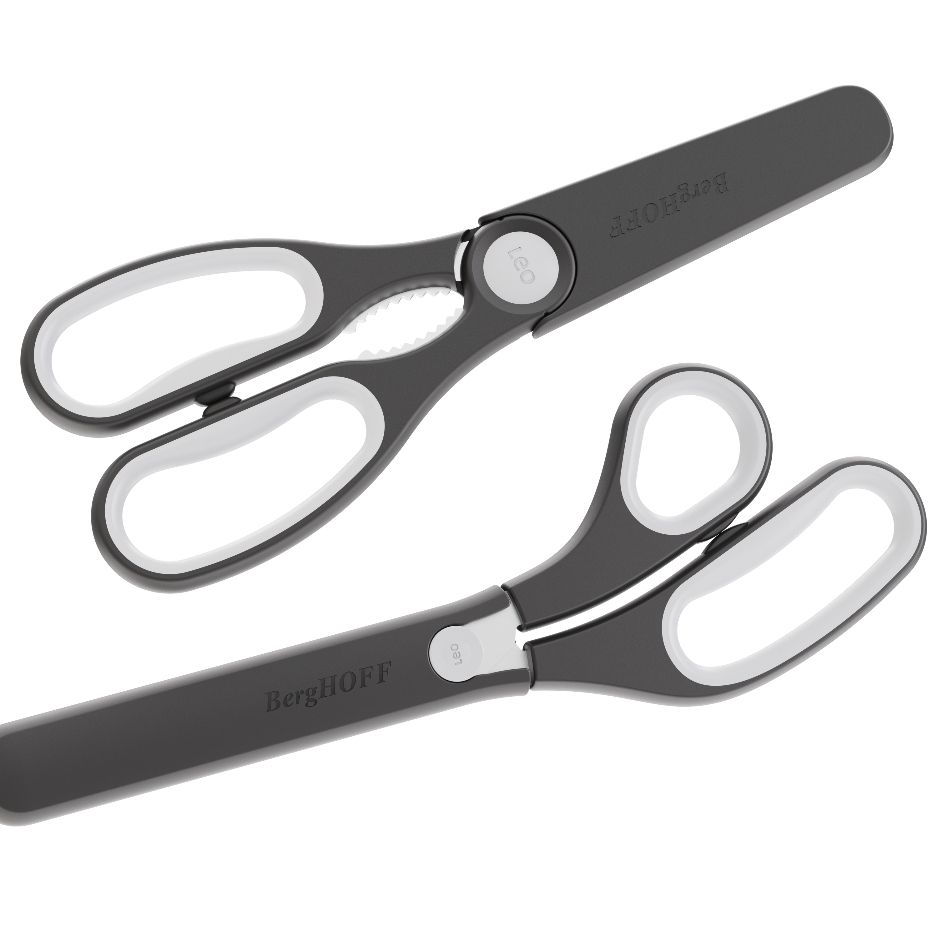 Ciseaux de cuisine multifonctions LEO avec étui magnétique Graphite 23cm