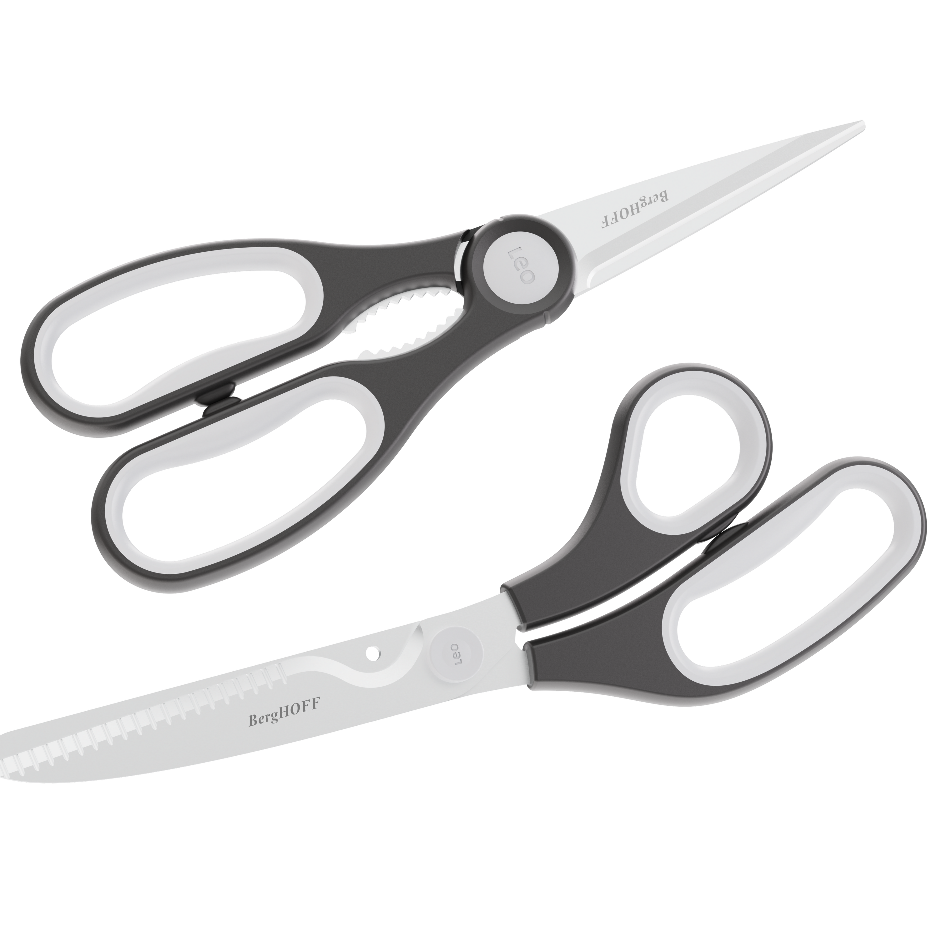 Ciseaux de cuisine multifonctions LEO avec étui magnétique Graphite 26cm